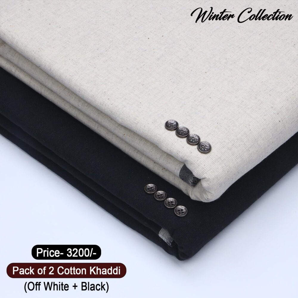 Pack Of 2 (Suits) Cotton Khaddi KK106