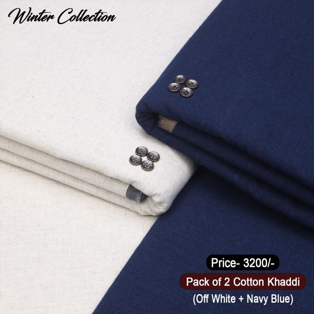 Pack Of 2 (Suits) Cotton Khaddi KK104