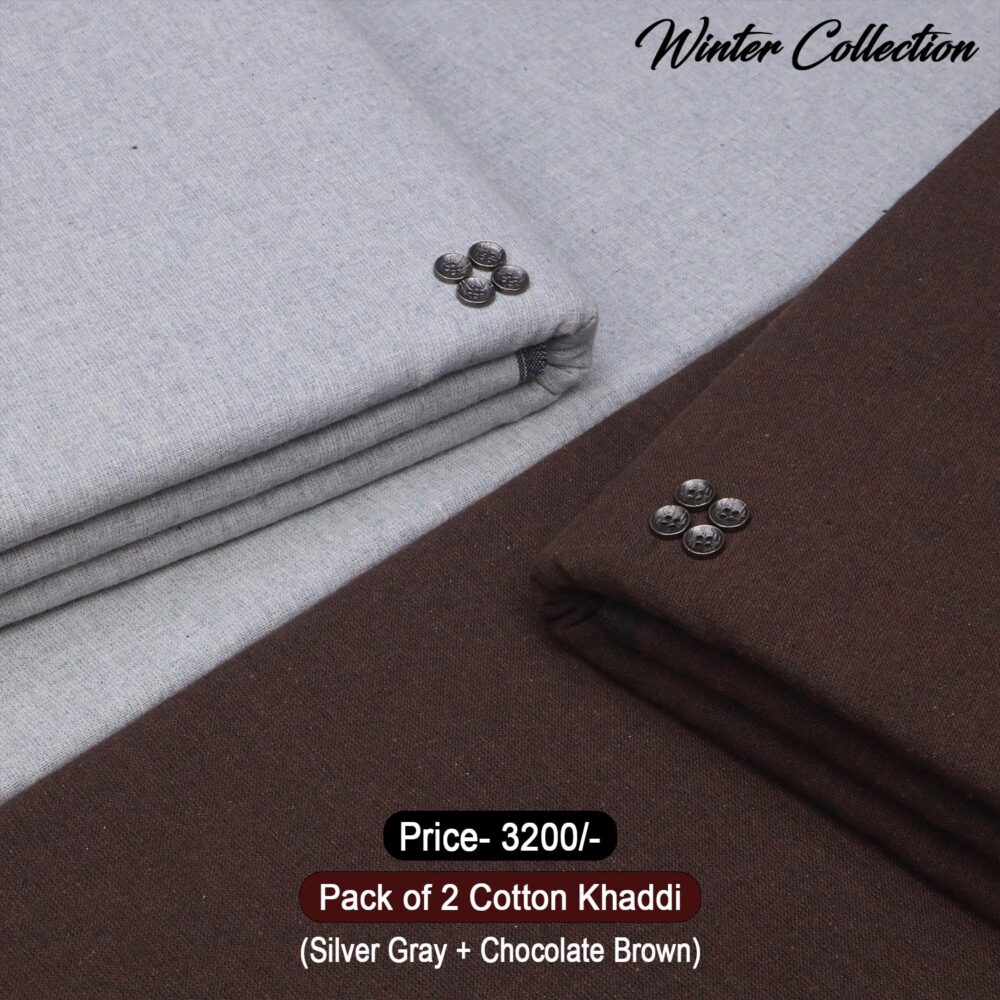 Pack Of 2 (Suits) Cotton Khaddi KK103