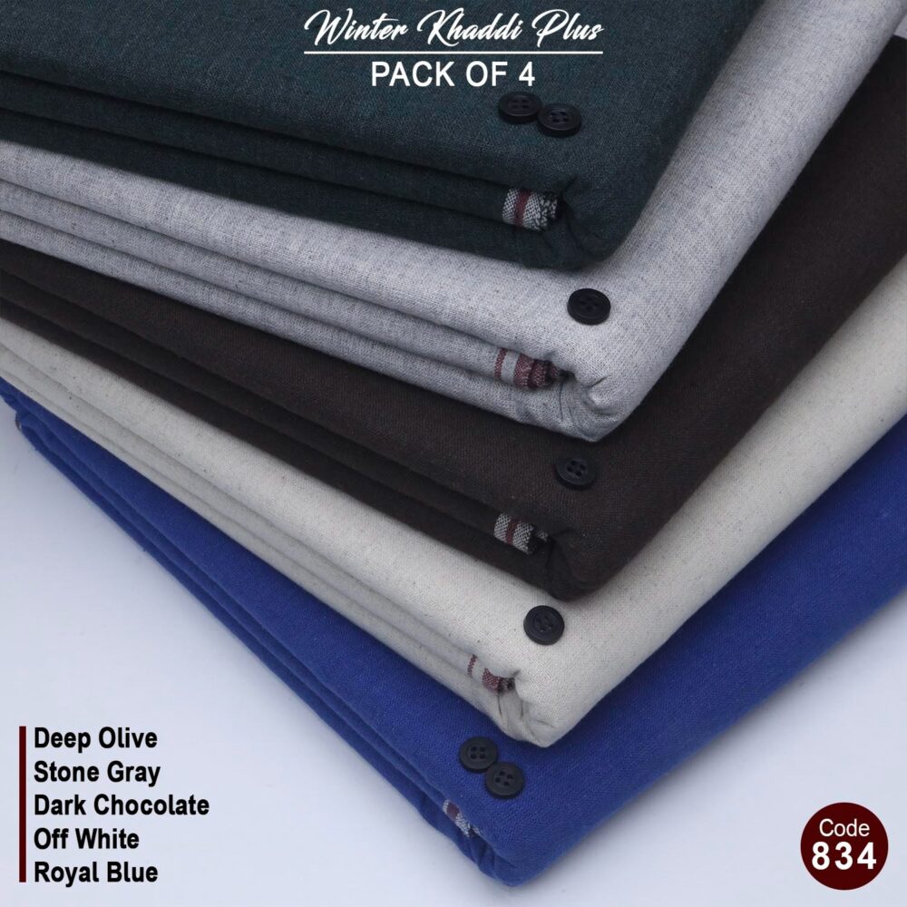 Pack Of 5 (Suits) Cotton Khaddi KK-834