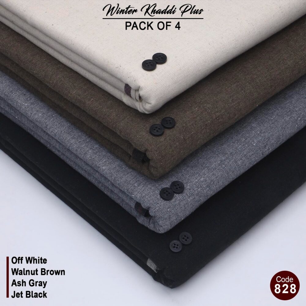 Pack Of 4 (Suits) Cotton Khaddi KK-828