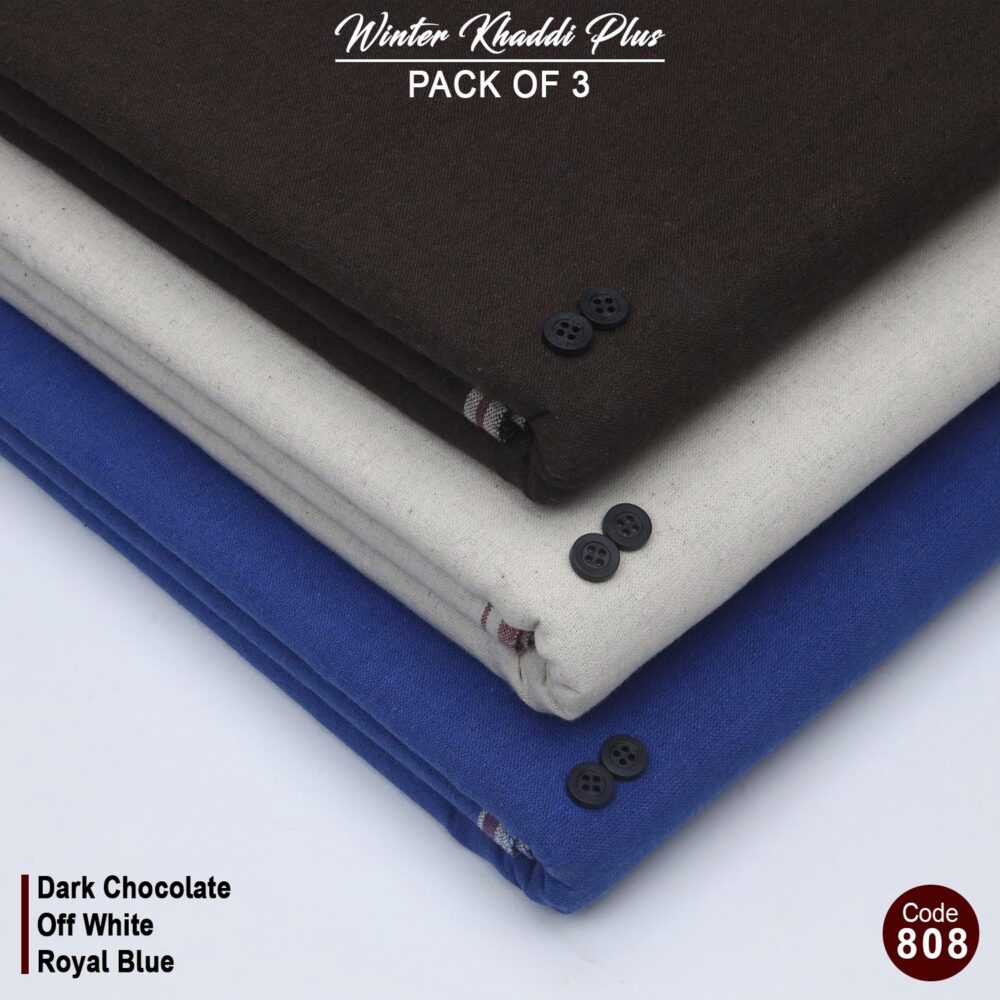 Pack Of 3 (Suits) Cotton Khaddi Pack-808