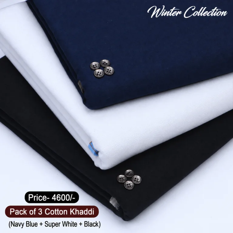 Pack Of 3 (Suits) Cotton Khaddi KK-123
